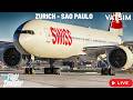 SWISS B777 Zurich São Paulo FULL FLIGHT MSFS 2024 VATSIM Livestream SWISS B777 Zurich São Paulo FULL FLIGHT MSFS 2024 VATSIM Livestream