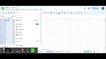 Residual Plots - Google Sheets