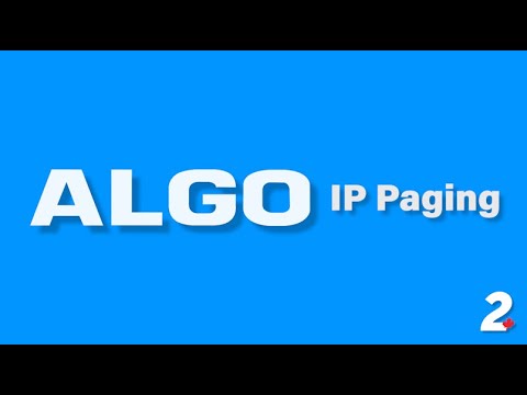IP Paging | Algo Door Units - net2phone Canada