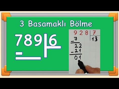 3 Basamaklı Bölme