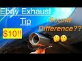 Installing an exhaust tip + SOUND TEST