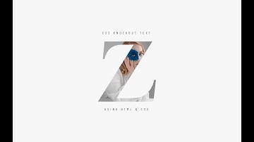 Knockout Text Using HTML CSS