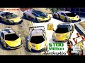 GTA 5 - Stealing $100,000,000 Super Lamborghini Gold Cars with Franklin! | (GTAV Real Life Cars #92)