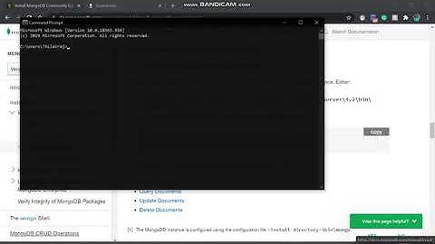 How to Install MongoDB in Windows 10