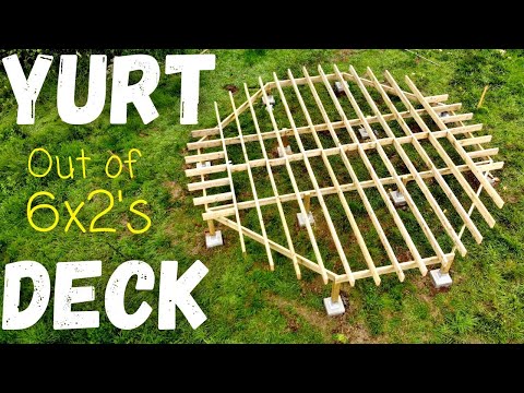 Building a yurt platform frame with 6x2s