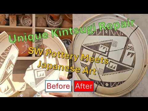 Unique Kintsugi Repair: SW Pottery Meets Japanese Art - YouTube