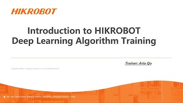 Vision Master/Deep Learning Algorithm Introduction//MV Tech