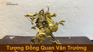 Tượng Đồng Quan Vân Trường cưỡi ngựa uy nghiêm | Đồ Đồng Dung Quang Hà™
