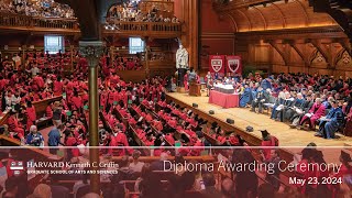 2024 Harvard Griffin GSAS Diploma Awarding Ceremony in Sanders Theatre