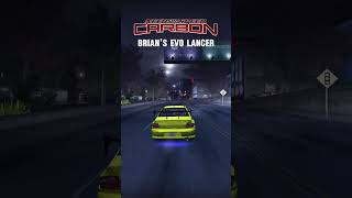 Brian's Mitsubishi Evo Lancer | Nfs Carbon #Shorts #Gaming #Needforspeed