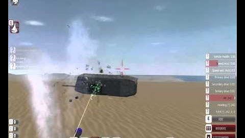 From the depths, firing a tank double shot shotgun