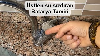 Üst borusundan su sızdıran batarya tamiri  Musluk su sızdırıyor ne yapmalı  Lavabo batarya #reklam