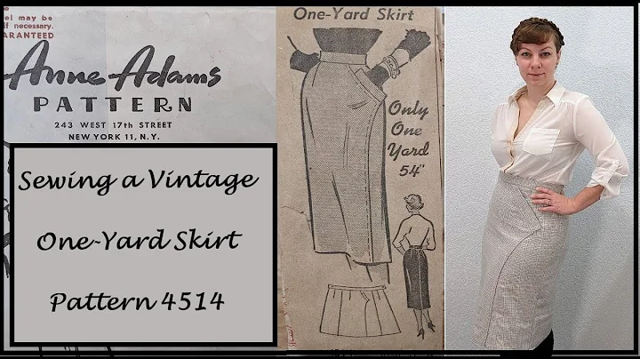 Making a One-Yard skirt with a vintage Anne Adams ...