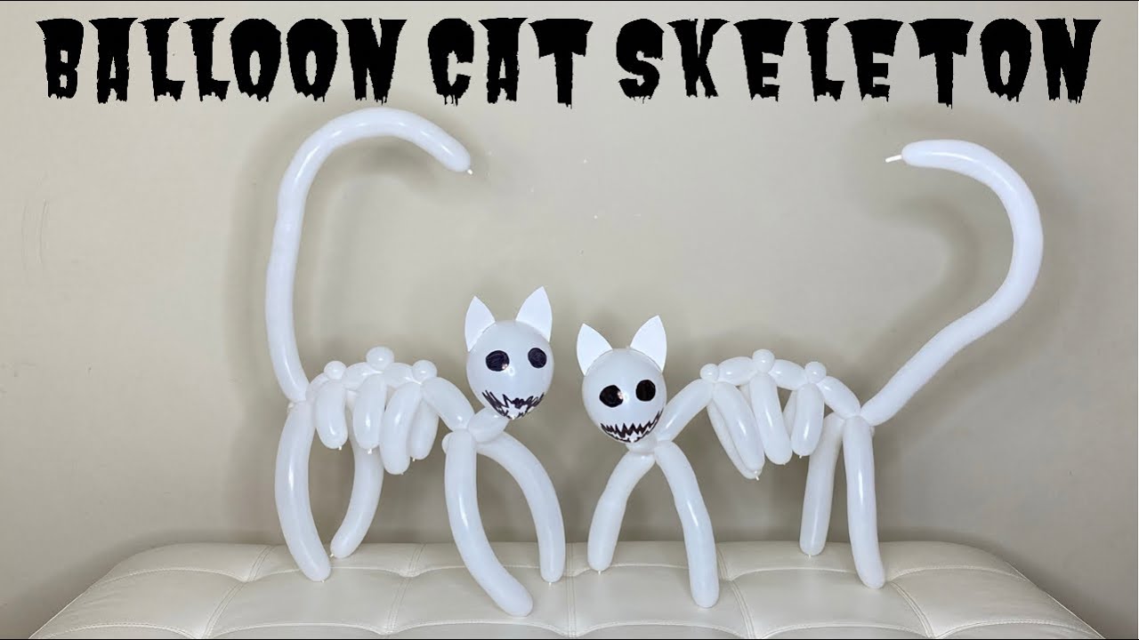How to make Cat Skeleton/Halloween Decoration