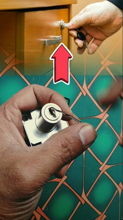 How To Open Drawer Lock With Hair pin #lock