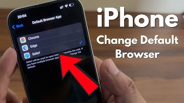 How to Change Default Browser on iPhone | Set Chrome or Edge (2025 Guide)