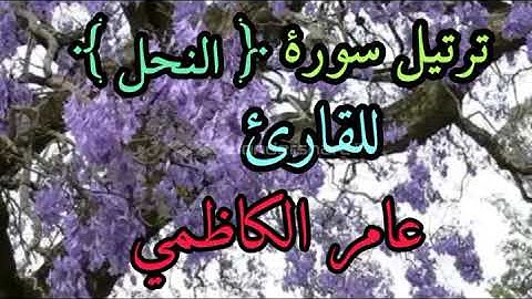 ترتيل سورة النحل للقارئ عامر الكاظمي