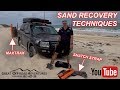 Sand Recovery Techniques - Maxtrax & Snatch strap...What to do when bogged