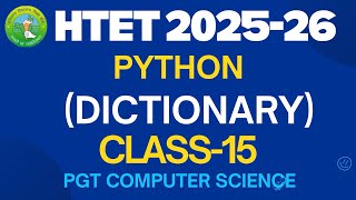 Celebrity Python Dictionary for HTET 2025-26 | Class 15 | PGT Computer Science Net Worth