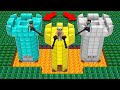 1000 ZOMBIE ARMY vs CASTLE! BATTLE TOWER PROTECT! in Minecraft Noob vs Pro vs GOD