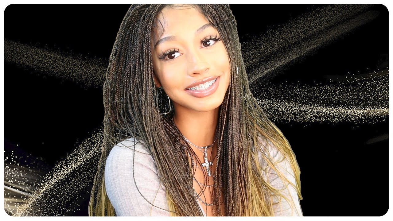 Glamourtress | Freetress Equal Synthetic 4x4 Lace Part Braided Lace Wig - MICRO MILLION TWIST 22"