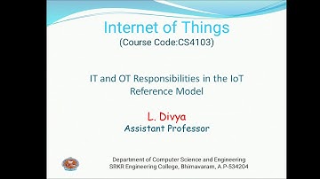 IT & OT responsibilities in IoT Reference Model