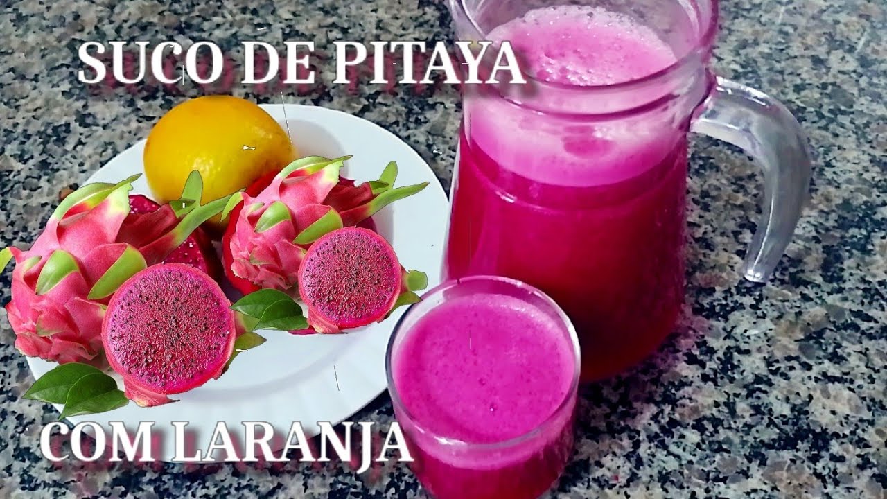 Como Preparar Suco De Pitaya Com Laranja Bem Gostoso Youtube 