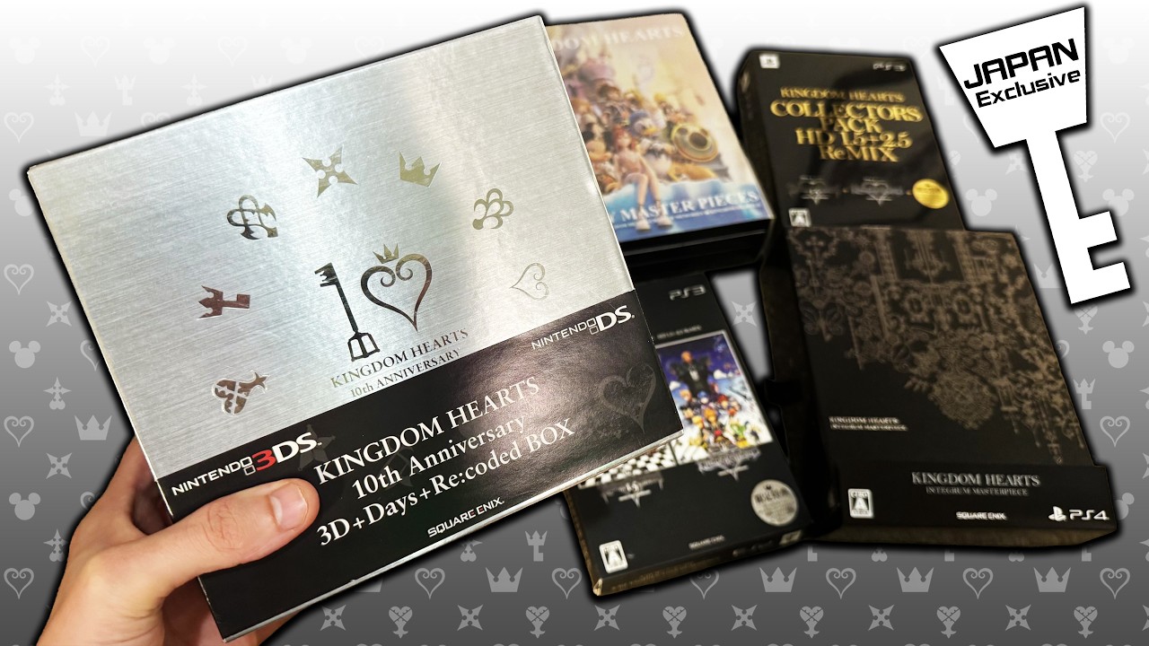 Japan Exclusive Kingdom Hearts SPECIAL Editions - Unboxing - YouTube