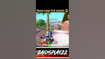 Nusa map 1v4 clutch 😎#bgmishorts #bgmi #gaming #pubgmobile