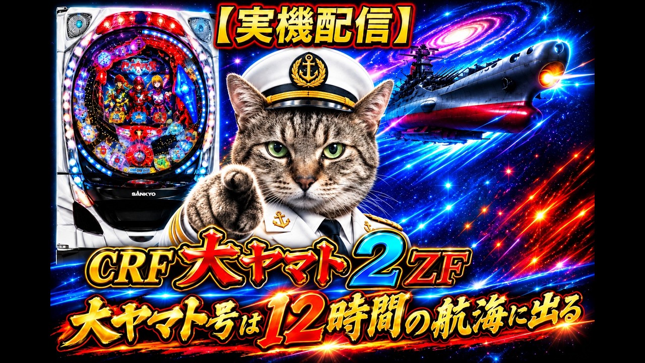 パチンコ実機配信】CRF大ヤマト2ZF｜大ヤマトは長期航海に出る