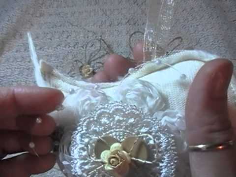 tutorial shabby chic christmas ornament bauble doovi carol duvall christmas crafts