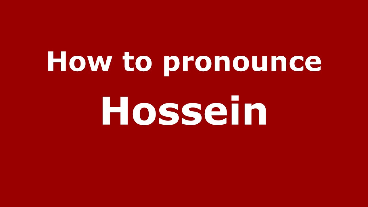 How To Pronounce Hossein (Spanish/Argentina) - Pronouncenames.Com