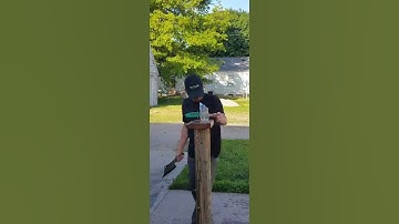 SLICING SOME WATER BOTTLES WITH MY WYATT HINES CUSTOM THROWING CLEAVER