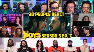20 PEOPLE REACT | The Boys Season 5 Episode 7 MEGA Reaction Mashup