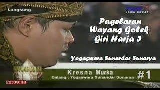 Yogaswara Sunandar Sunarya - KRESNA MURKA, Pagelaran Wayang Golek Giri Harja 3 di TVRI Jabar # 1