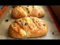 Cheese Garlic Whole Wheat Bread - No-knead dough | Ninik Becker