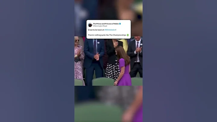 A standing ovation at Wimbledon for Catherine, Princess of Wales 👏