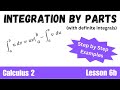 Integration by Parts with Definite Integrals