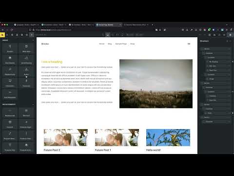 Collapse All button for Elements in Bricks Editor