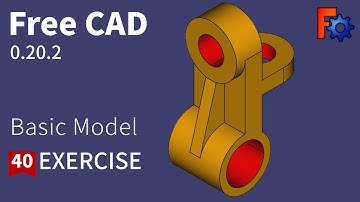 FreeCAD Tutorial for beginners,basic model exercise-40