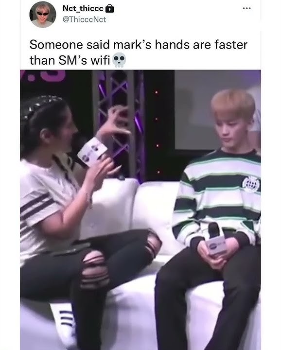 someone said Mark's hand are faster than SM's wifi #mark #nct127 #nctdream