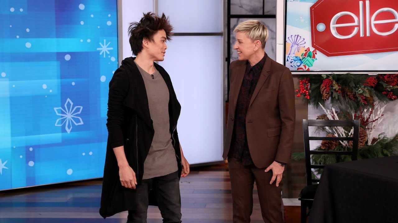 Shin Lim Shocks Ellen with a Magic Trick Proving Their Similarities