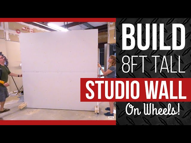 Mobile Backdrop/Wall with Interchangeable Panels for Studios and More