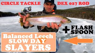 How to Ice Fish with Fly Fishing Flies - Balanced Leech