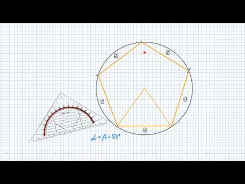 Video: Wie Man Ein Regelmäßiges Fünfeck In Einen Kreis Einschreibt