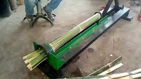 Manual bamboo splitter