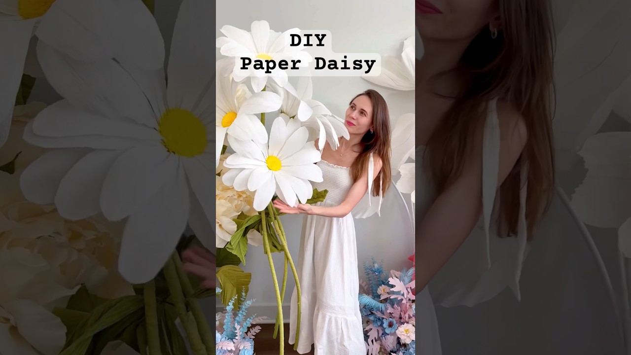 DIY Giant Paper Daisy