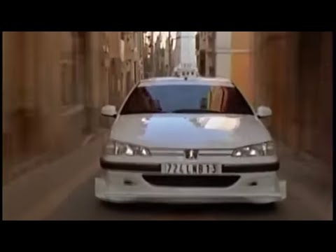 TAXi プジョー406 Vs ベンツ500E カーチェイス 大塚明夫Ver