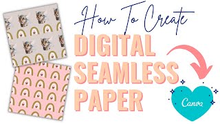 How To Create Digital Paper Using Canva FOR FREE | Canva Tutorial