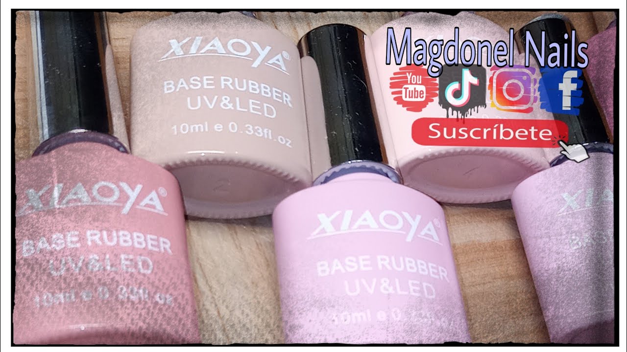 BASE RUBBER XIAOYA EN UÑA NATURAL (PONGÁMOSLO A PRUEBA.) YouTube
